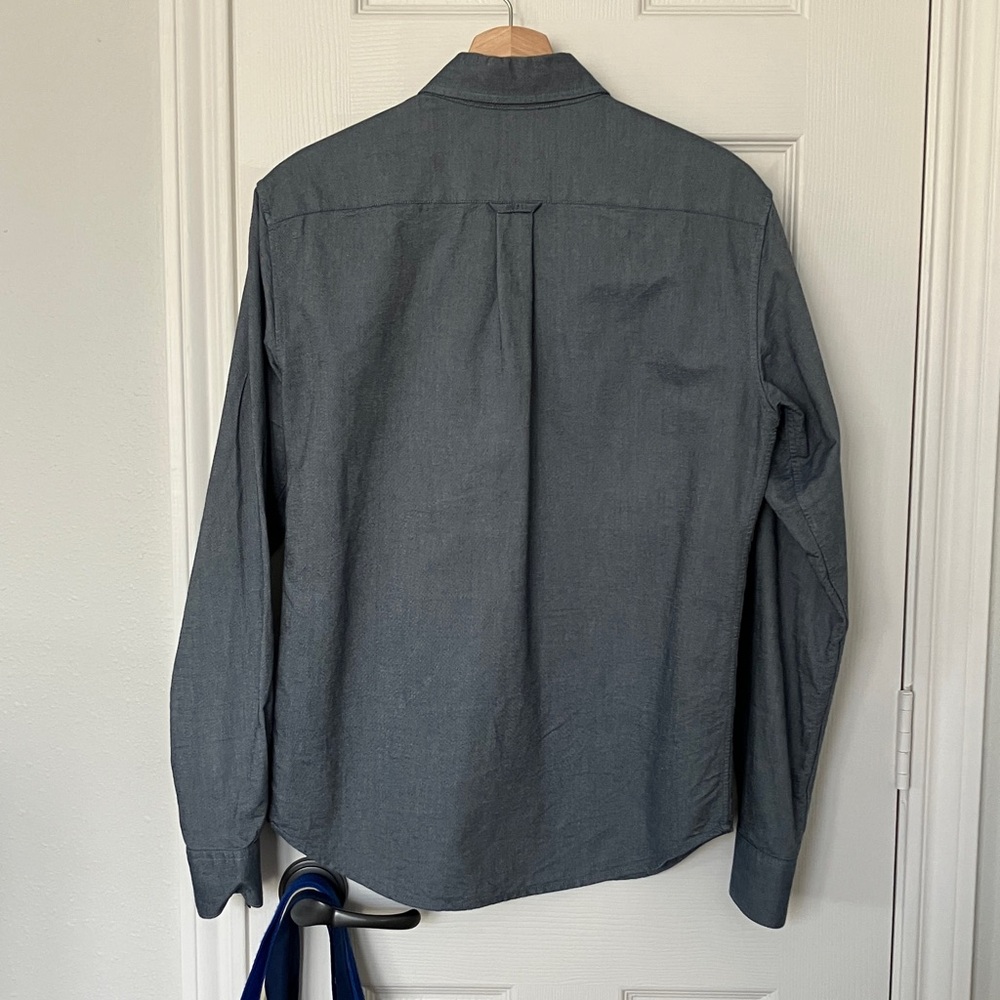 Everlane Uniform Standard Fit Blue Cotton Button Down Shirt, Men’s XS - Picture 3 of 7